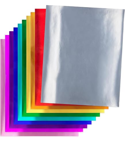 Nitelemn 30 Pack Metallic Cardstock Paper Sheets, 8.27" x 11.69" Color Foil Mirror Shimmering Paper 250gsm/92lb For Arts and Crafts, Decorative, Weddings & Birthdays Invitations, Scrapbook Supplies : Buy Online at Best