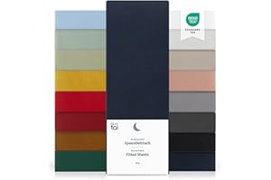 Blumtal Basics Drap Housse 140 x 200 x 30cm - Drap Housse 140 x 200 x 30cm, Microfibre De Haute Qualité - Doux, Résistant, Anti Plis - Certifié Oeko-Tex - Dark Ocean Blue - Bleu