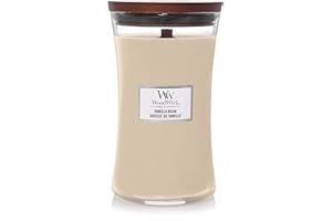 WoodWick Large Hourglass Scented Candle | Vanilla Bean | with Crackling Wick | Long Burning Candles: up to 130 Hours | Gifts for Women