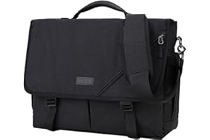 VX VONXURY Messenger Bag for Men,Vintage Water Resistant Canvas 14 Inch Laptop Bag Satchel Shoulder Bag for Work School Business