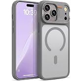 Babilden iPhone 17 Pro Max İ&ccedil;in Mat Şeffaf MSafe Destekli Premium Koruyucu Kılıf Darbe Emici Silikon Kenarlı Kamera Korumalı