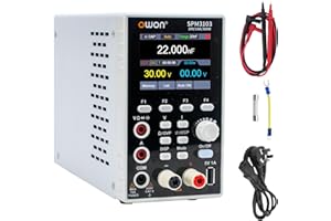 OWON SPM3103 2-in-1 DC Netzteil und Multimeter,Labornetzteil (0-30V,0-10A), DC Labornetzteil Programmierbares mit 300W Ausgangsleistung 2.8-Zoll LCD Display,Digital Multimeter