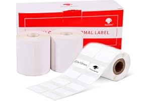Phomemo 3 Rotoli Etichette M110 Etichette,Etichetta Autoadesiva,0.78''x0.39''(20x10mm),1200 etichette/rotolo,Compatibile con Phomemo M110 M120 M220 M221 M108 M102 M100 M150 M250 M260 Etichettatrice