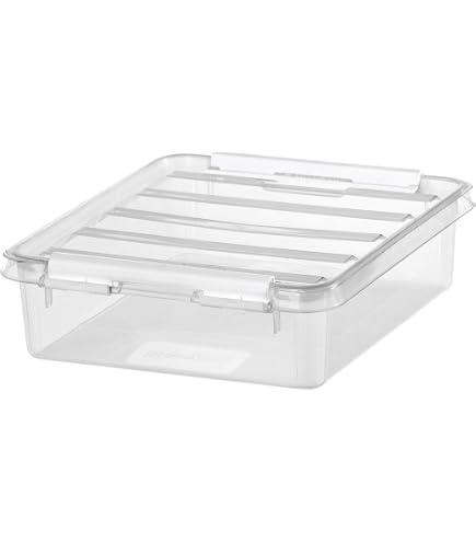 EDGE Geekbox Boîte De Rangement Transparente – 3 Pièces – 7x7x3 Cm – Pour Composants De Jeux, Protection Et Empilage