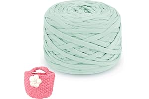 SDNAM Trapillo para Crochet 285gx1/2/4 Hilo para Tejer a Crochet Hilo Macrame, Cinta Hilo Trapillo Cuerda Macrame para Tejer Cestas de Ganchillo, Bolsos, Colgante de Pared, Mantas (Color : 31@, Size : 100