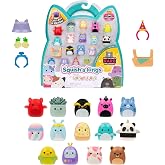 Squish-a-longs Mini-Squish 14-Pack (Wave 5, Style 1) (14) 1" Mini-Squish with (4) Accessories, (1) Ring Accessory, and (1) Co