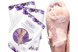 TONGYEND Foot Peel Mask, 3 Pairs Lavender Foot Mask, Cracked Heel Repair, Feet Peeling Socks, Foot Care Moisturising Socks, Hard Skin Remover, Pedicure Sets For Feet, Fits for Women and Men