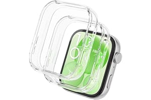 Tuocal 2 Stück Hülle für Huawei Watch Fit 3 Schutzhülle, Flexibles TPU Displayschutz Case 360° Rundum Kratzfest Abdeckung Ultradünne Schutz Gehäuse für Huawei Watch Fit 3