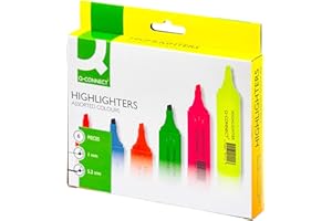 Q-Connect Assorted Highlighter Pens (Pack of 6) KF01909