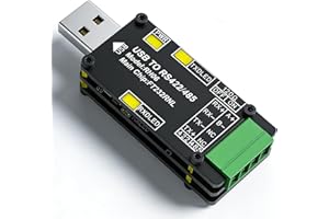 Jhoinrch USB-zu-RS485/RS422-Wandler-Adapter mit FT232RNL-Chip, Dreifachschutz, Multi-OS-Kompatibel