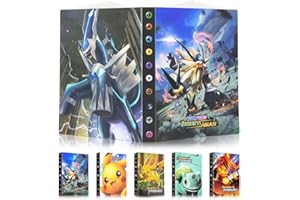 Egmelos Sammelkarten Album, Sammelalbum mit niedlichem Cartoon-Muster, Sammelalbum Album Kompatibel Diverse Karten, Karten Album Buch umfasst 50 Seiten und fasst bis zu 400 Karten