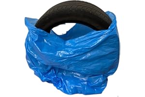 BAKOKI Lot de 4 Housses de Protection pour pneus - Bleu - Indéchirable et Stable - Sacs de Rangement pour pneus jusqu'à 20" - Sac à pneus, Ensemble de Sacs à pneus - Housse de Pneu