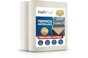 ‎HAFTPLUS HaftPlus - Teppich Stopper rutschfest und dünn – Antirutschmatte für Teppiche – Zuschneidbare Teppich-Unterlage für sicheren Halt - Größe 200 x 200 cm
