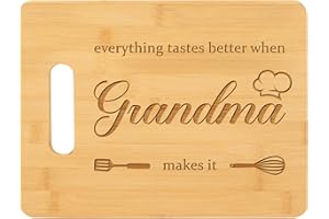 BUIOATA Grandma Gifts, Mothers Day Gifts for Grandma - Bamboo Cutting Board, Grandma Mothers Day Gifts, Grandma Birthday Gifts, Kitchen Gifts for Grandma, Mothers Day Gifts for Nanny, Grandma,Nana,Granny.