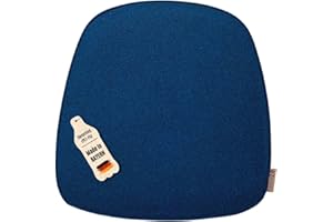 kontor28 - nachhaltiges Sitzkissen Stuhl Komfort, handgefertigt Made in Germany, 39 x 40 cm aus upcycling rPET Filz, Sitzauflage mit Polsterung - Outdoor geeignet & waschbar, Ozean 1er Set