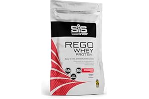 Science In Sport REGO Whey Protein Powder | Muscle Building & Recovery with BCAA Amino Acids | Delicious Strawberry Flavour, 460 Grams, 10 Servings
