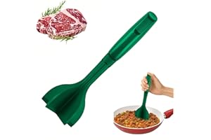 FAINCA Minced Meat Chopper, Minced Meat Kitchen Helper, Masher, 5 Silicone Blades, Multifunctional Minced Meat Masher Kitchen, Heat Resistant Masher Hamburger Meat Chopper