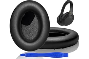 Link Dream Replacement Earpads for Sony WH-1000XM4 (WH1000XM4) Headphones, Ear Pads Cushions Sony XM4 with Softer Protein Leather, Noise Isolation Memory Foam, Extra Thick- Black