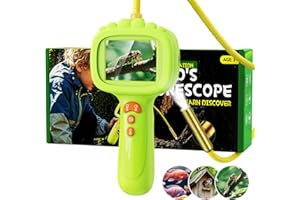 ASHFLY Endoscopio per bambini, Camera bambini 1080P, Gioco STEM per esplorazione all'aperto, giardino, campeggio e natura, Migliori regali di compleanno per ragazzi e ragazze di 4, 5, 6, 7, 8, 9, 10 anni