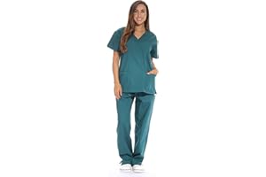 Just Love Women's Scrub Sets Six Pocket Medical Scrubs (V-Neck with Cargo Pant)