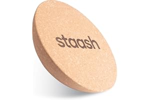 STAASH® PRO Balance Board – Tavola Propriocettiva con Rullo, Tappetino e Accessori + Video | Kit 5in1 per Fitness, Yoga, Riabilitazione (Starter o Full Kit)