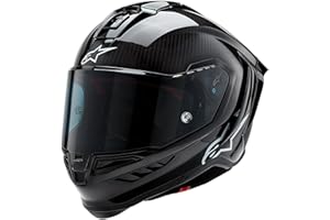 Alpinestars Supertech R10 Carbon Casque, Schwarz, 2XL (63/64)