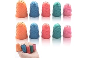 ZEAYEBSR Zeaye 10 piezas de almohadillas de goma, capa protectora reutilizable, 5 tamaños, para contar, clasificar, escribir, clasificar, para tareas, pegamento caliente y juegos deportivos