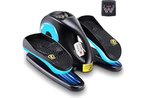 UOUCOO Electric Pedal Exerciser,Seated Elliptical Machine Cardio Under Desk Exercise Bike,Mini Cycle Trainer for Elderly,Sit down Foot Step Machine Leg Exercise Equipment for Home Use,Mini Elliptical