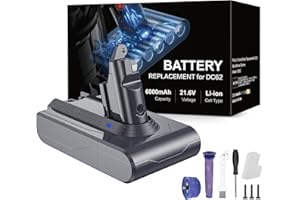 RYZWOC 6000mAh Batterie pour Dyson V6 DC62 DC59 DC61 DC58 DC72 DC74 Aspirateur à Main Remplacement Batterie pour Dyson SV03 SV05 SV06 SV07 SV09