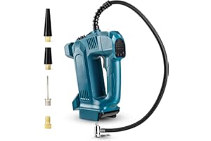 Mucek Akku Kompressor für Bosch Professional 18V, 150 PSI/10,3 Bar tragbarer Luftkompressor, Akku kompressor Auto mit digitalem Druckmesser für Auto, Motorrad, Fahrrad, bälle(ohne Batterie)