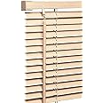 My Home Store PVC window Venetian Blind Blinds Easy Fit Trimmable Fittings Window Treatment Shutter Twist Open Close (Cream-PVC, 165cm wide (64.96") x 213cm Drop)