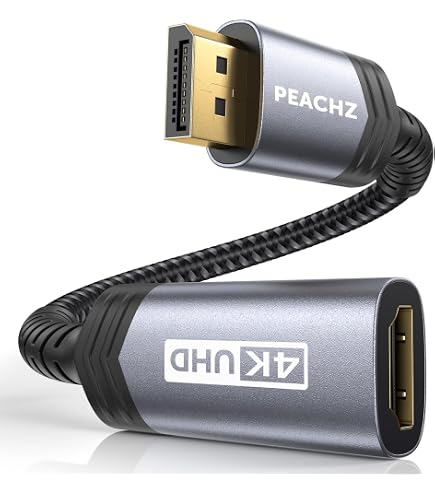 SWITCHFLUX Active DisplayPort to HDMI Adapter (4K@60Hz,1440P/2K