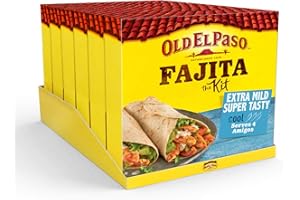 Old El Paso Extra Mild Super Tasty Fajita Kit 476 g (Pack of 6)