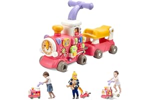 VITONIS Trotteur pour bébés,Baby Walker pour enfants,Jouet Montessori pour tout-petits, Push and Pull Learning Activity Walkers, Jouet en Centre d'activité pour Enfant,Cadeau pour Garçons et Filles