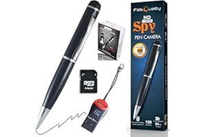 FABQUALITY Mini Body Camera Pen 1080p + Reader [Upgraded 2025] Premium Small Body Cam with HD Video or Picture Taking, Body Worn Camcorder, for Personal Civilians, Police Law Enforcement