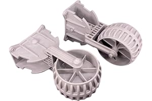 GATE 14 GATE14® Roues arrière Pliantes pour halage de dériveurs, Bateaux pneumatiques, kayaks 2 pcs Ø 135 mm