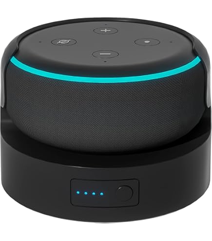 PlusAcc Accu compatibel met HomePod Mini - Accuhouder Home Pod Mini Accessoires Batterijstation met geïntegreerd kabelbeheer (zonder apparaten) zwart