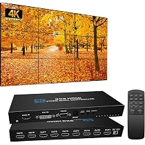 4K Video Wall Controller 3x3, HDMI TV Wall Processor，9 tv Screens ...
