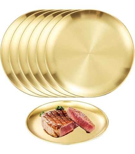 HOME DECO FACTORY, KA6136, Gold Glass Plate 27cm - Elegant