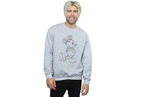ABSOLUTE CULT Disney Men's Mickey Mouse Sketch Kick Sweatshirt