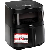 Haier Air Fryer XXL I-Master Serisi 5 yağsız frit&ouml;z, 6 kişiye kadar 7L kapasite, kontrol penceresi, sıcak hava pişirme, kızar