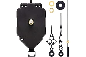 Hicarer Movimento orologio al Quarzo DIY Kit di Movimento Sostituzione Meccanismo di Movimento Orologio Pendolo (Lunghezza asta 0,9 Pollice)