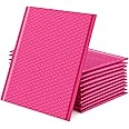GSSUSA Pink Poly Bubble Mailers 8.5x12 Self-Seal Packaging Bags, Small Business Supplies, Padded Envelopes, Shipping mailer, Mailing Bags, Packaging for Small Business, Pink Bubble Mailer, 25 Pack