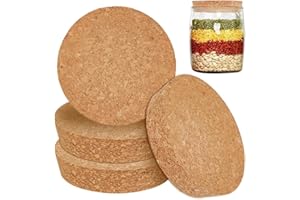 OLYCRAFT 4pz Grandi Tappi di Sughero Tappi di Sughero per Bottiglie 90-98mm Tappo di Sugheri Conici Tappo di Sugheri Coperchi in Legno per Cucina Bomboniere per Conserve