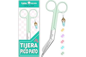 Nurse is Love Tijeras Enfermeria Punta Roma - Tijeras Pico de Pato Enfermeria | Ideal para Porta tijeras, Punta Redonda Profesional, Primeros Auxilios