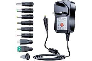 ALSISK International Power Adapters Multifunctional Portable Power Transformers (Included USB),AC Supply Adapter 100-240V to DC 3V/4.5V/5V/6V/7.5V/9V/12V-MAX 2A (2000mA)+8 Different Plugs