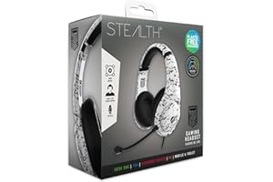 STEALTH Conqueror Over Ear Gaming Headset PS4/PS5, XBOX, Nintendo Switch, PC with Flexible Boom Mic, 3.5mm Jack, 1.5m Cable, Lightweight, Comfortable and Durable