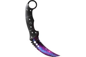 ARI KNIVES ARIKnives CS GO Karambit Talon Elite - Galaxy Black Pearl - CSGO Knife Skin Counter Strike Global Offensive Jagdmesser - Bundle