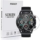 MWOOT 4 Pezzi Pellicole Vetro Temperato Compatibile con HONOR Magic Watch 2 46MM e Huawei Watch GT2 46MM, Anti Graffi Pellico