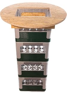Fussstutze Bierkasten Aufsatz Bierkiste Sitz Hocker Fur Barhocker Stehtisch Bistrotisch Partytisch Amazon De Garten